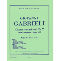 金管8重奏：第7旋法による8声のｶﾝﾂｫﾝ第2番／G.ガブリエリ(R.キング 